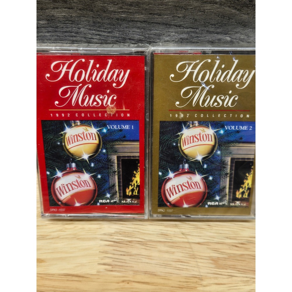 Winston Holiday Music 1992 Collection Cassette Tapes Vol 1 & 2 RCA BMG Christmas